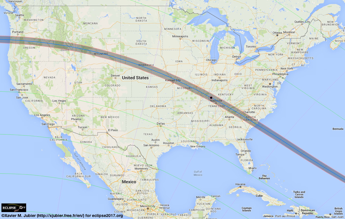 Целосно затемнување на Сонцето во САД